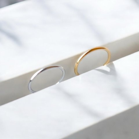 指輪　リング　サージカルステンレス　つけっぱなし　NAT-0431