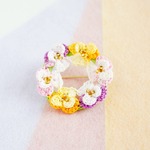 ビオラリースブローチ＊パステルカラー＊