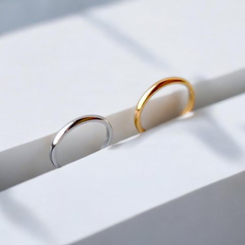 指輪　リング　サージカルステンレス　つけっぱなし　NAT-0445