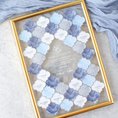 モロッカンタイル風 ゲスト参加型 アクリル結婚証明書 【A4・B4・A3サイズ / 10〜102名様まで】